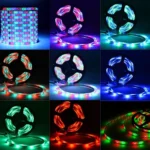 5M RGB LED Strip DC 12V SMD 2835 Non-Waterproof Flexible LED Light Tape Ribbon, 44-keys Remote Control - Image 5
