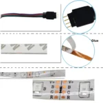 4 PCS RGB LED Strip 20M 2835 LED Light Lamps Waterproof SMD RGB Lights LED Ribbon - Image 4