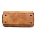 Casual PU Shoulder Bag Ladies Handbag Messenger Bag with Tassel and Cat Pendant - Image 5