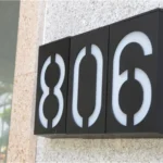 0.36W Solar Powered Wall Mount 6 LEDs Lighting Doorplate Lamp House Number Porch Lights with Solar Pannel(1) - Image 10