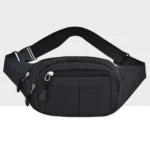 Pure Color Multi-function Casual Pockets Waterproof Chest Bag Waist Sport Bag