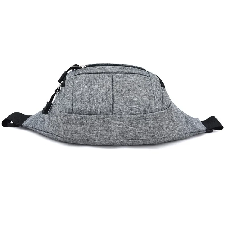 ZY14280284B_2.webp Pure Color Multi-function Casual Pockets Waterproof Chest Bag Waist Sport Bag - Image 3