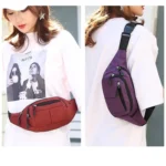 Pure Color Multi-function Casual Pockets Waterproof Chest Bag Waist Sport Bag - Image 7