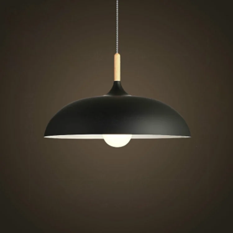 ZY14541996B.webp 40W 45cm Minimalist Creative Personality Semi-circular Lid Chandelier Wrought Iron Single-head Restaurant Living Room Hotel Lamps - Image 1