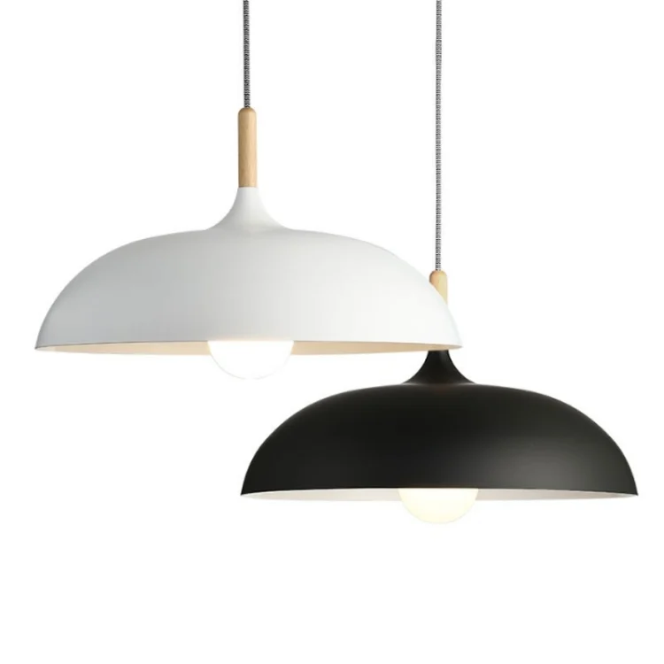 ZY14541996B_4.webp 40W 45cm Minimalist Creative Personality Semi-circular Lid Chandelier Wrought Iron Single-head Restaurant Living Room Hotel Lamps - Image 5