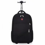 18 inch Pull Rod Double Shoulders School Bag Book Backpack Business Travel Box Bag - Image 2