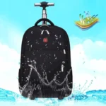 18 inch Pull Rod Double Shoulders School Bag Book Backpack Business Travel Box Bag - Image 6