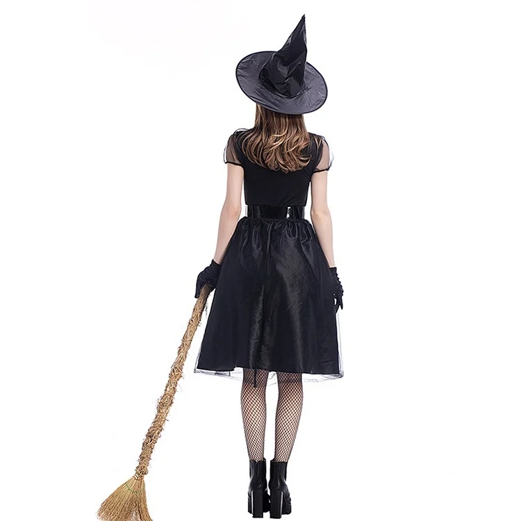 ZY45934296AA_3.webp Cosplay Costume Black Gauze Witch Costume Temperament Night Ghost Game Costume - Image 4