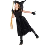 Black Gauze Little Witch Costume, Halloween Cosplay Witch Costume - Image 4