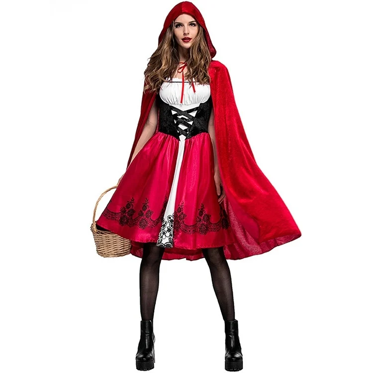 ZY45945231AA_1.webp Little Red Riding Hood Costume For Adults Cosplay - Image 2