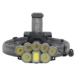 8 LEDs USB Rechargeable Outdoor Lighting Strong Light Night Fishing Headlight - Image 2