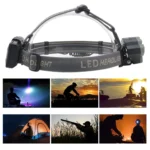 8 LEDs USB Rechargeable Outdoor Lighting Strong Light Night Fishing Headlight - Image 6