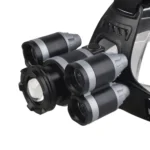 5 LEDs USB Rechargeable Outdoor Long-range Camping Night Fishing Headlight - Image 4