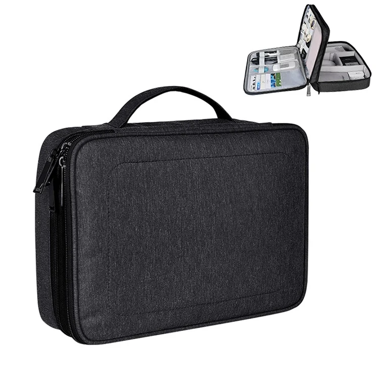 Large Nylon Waterproof Box Type Multi-function Storage Bag for iPad, Size: 29 x 21 x 8cm