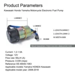 For Kawasaki & Yamaha & Honda Electronic Fuel Pump Motorcycle EFI Fuel Pump A0966 - Image 6