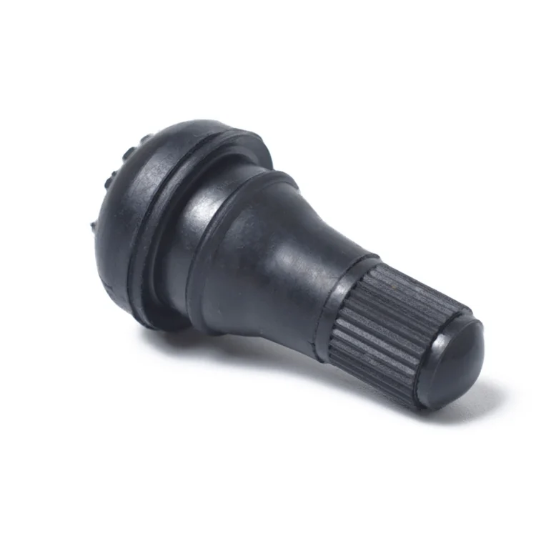 ZY6412184_3.webp Snap-in Short Black Rubber Valve Stem (TR412) with Valve Core Wrench for Tubeless 0.453 Inch 11.5mm Rim Holes on Standard Vehicle Tires - Image 4