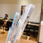 Starry Sequin Diamond Cat Ears Mirror Epoxy TPU Phone Case - Image 5