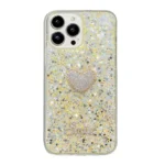Starry Sequin Diamond Heart Epoxy TPU Phone Case