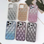 Star Flower Electroplated TPU Phone Case with Gradient Glitter Paper - Image 4