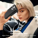 Zipper Multi-Card Wallet Rhombic Leather Phone Case - Image 7