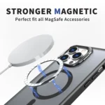 Metal Invisible Camera Holder MagSafe Magnetic Phone Case - Image 2