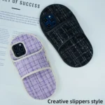 Creative Flannel Slipper Design TPU Phone Case - Image 2