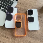 Metal Sunglasses Holder TPU + PC Phone Case - Image 2