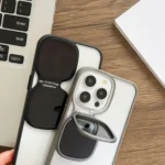 Metal Sunglasses Holder TPU + PC Phone Case - Image 4