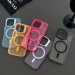MagSafe Colorful Wavy Circle PC Hybrid TPU Phone Case - Image 5