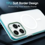 Color Edge Skin Feel Frosted MagSafe Magnetic Phone Case - Image 4