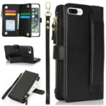 Wristband Holder Zipper Purse RFID Leather Phone Case