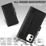 Wristband Holder Zipper Purse RFID Leather Phone Case - Image 5