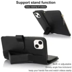 Wristband Holder Zipper Purse RFID Leather Phone Case - Image 3