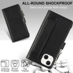 Wristband Holder Zipper Purse RFID Leather Phone Case - Image 5