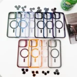 MagSafe Acrylic Hybrid TPU Holder Phone Case with Lens film - Image 2