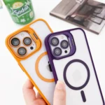MagSafe Acrylic Hybrid TPU Holder Phone Case with Lens film - Image 6
