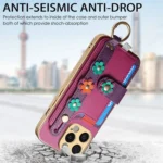 Stereoscopic Flowers Wristband Card Bag Phone Case - Image 4