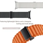 Marine Loop Nylon Watch Band with 3D Curved Film, For Samsung Galaxy Watch Ultra 2025, For Samsung Galaxy Watch Ultra 47mm - Image 11