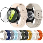 Wave Stitching Silicone Watch Band with 3D Curved Film, For Samsung Galaxy Watch6 Classic 47mm, For Samsung Galaxy Watch6 44mm, For Samsung Galaxy Watch6 40mm - Image 8