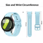 Wave Stitching Silicone Watch Band with 3D Curved Film, For Samsung Galaxy Watch6 Classic 47mm, For Samsung Galaxy Watch6 44mm, For Samsung Galaxy Watch6 40mm - Image 9
